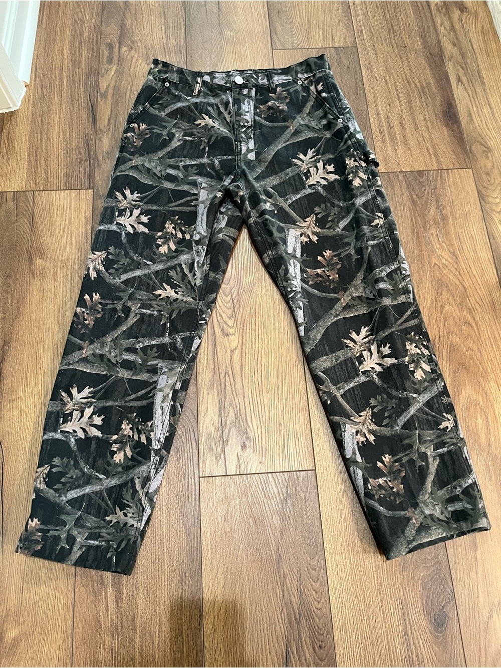 PacSun Tree Camo Dylan Baggy Carpenter Jeans Pants Men 30x29